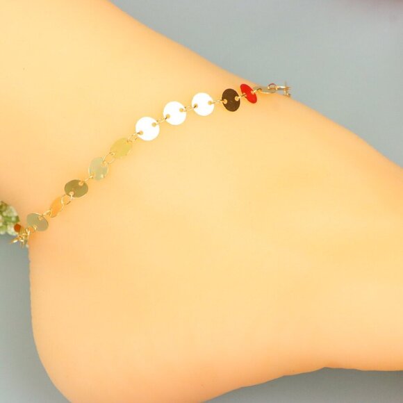 "Handmade Anklet – A Stylish Choice for Women, Thoughtful Gift Idea, EVCH1547 - Picture 1 of 10